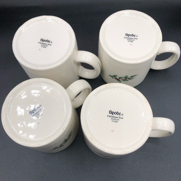 5 Spode Christmas Coffee Tea Mugs NEW SET - Picture 5 of 7